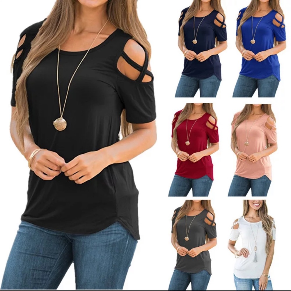 New Style Fashion Short Sleeve O-Neck loose top